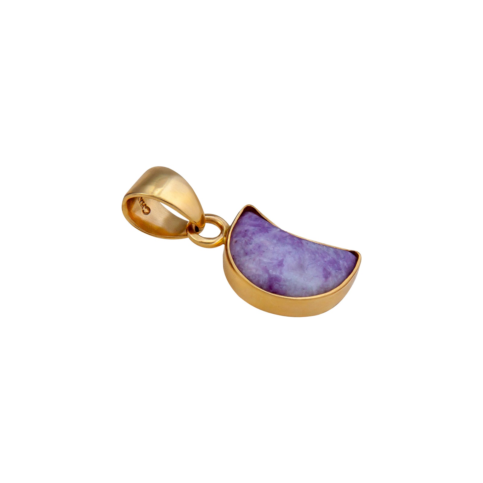 Alchemia Lepidolite Moon Pendant | Charles Albert Jewelry