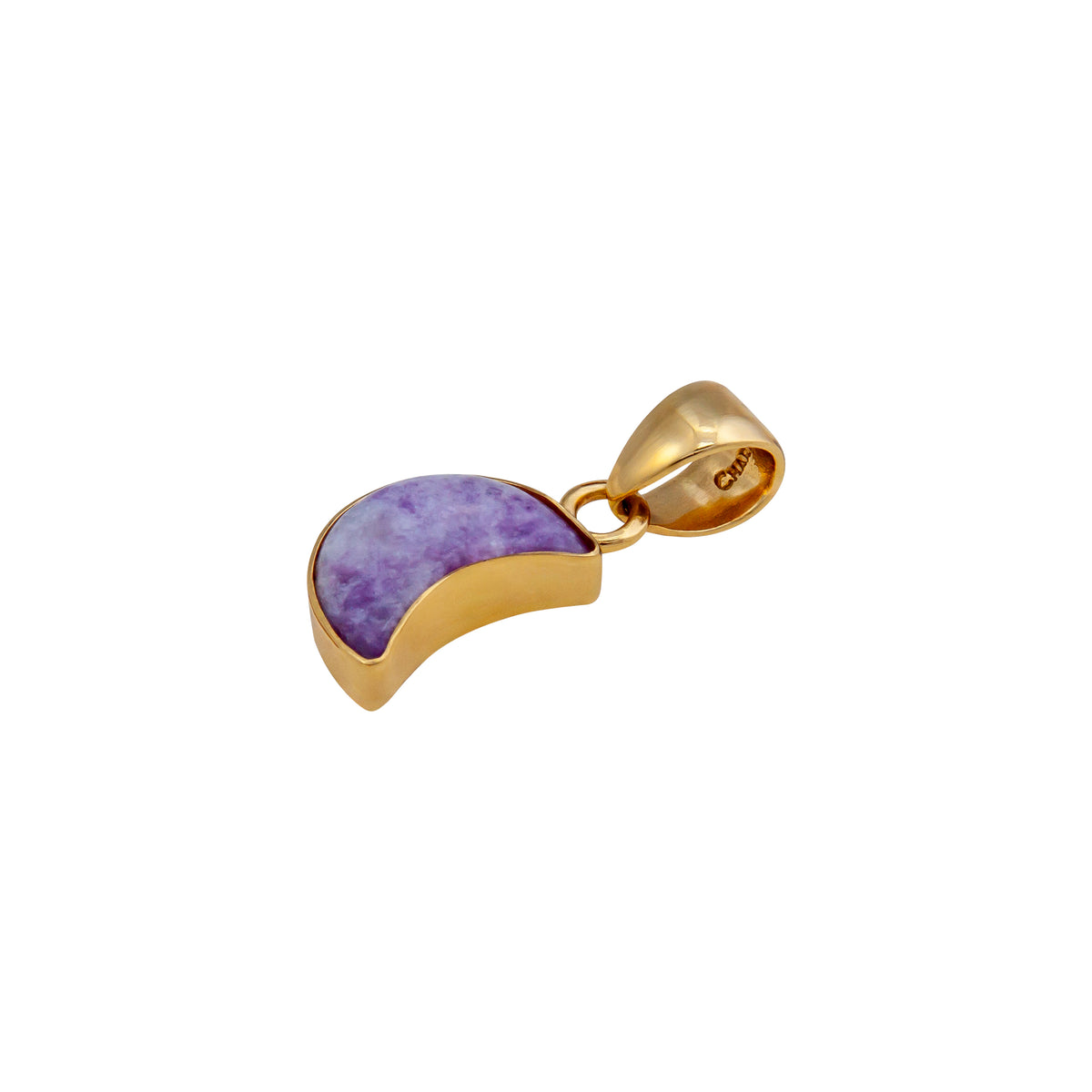 Alchemia Lepidolite Moon Pendant | Charles Albert Jewelry