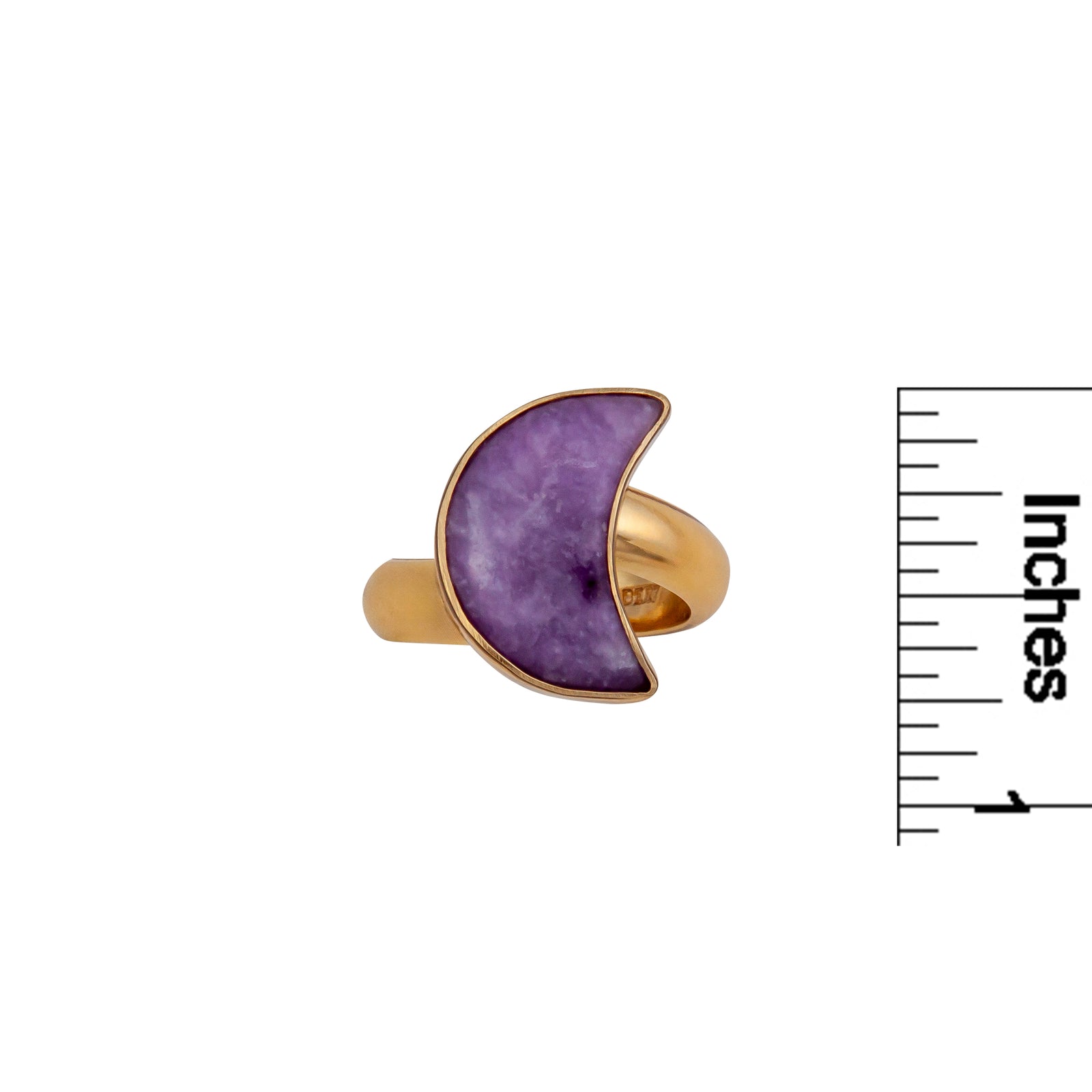 Alchemia Lepidolite Moon Adjustable Ring | Charles Albert Jewelry