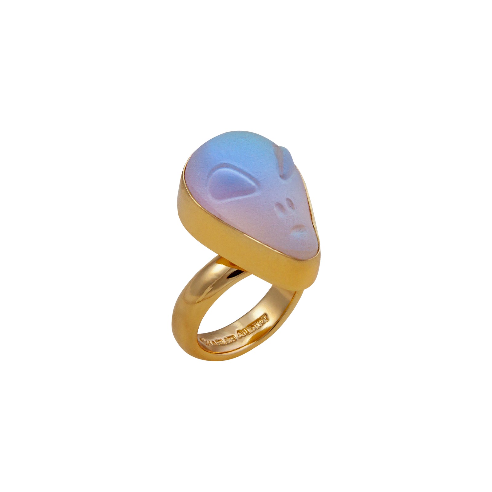 Alchemia Luminite Small Alien Adjustable Ring | Charles Albert Jewelry