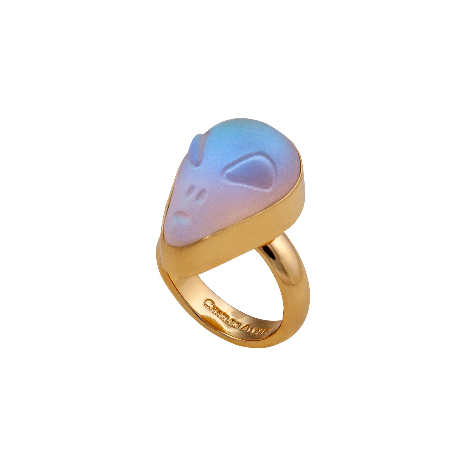 Alchemia Luminite Small Alien Adjustable Ring | Charles Albert Jewelry