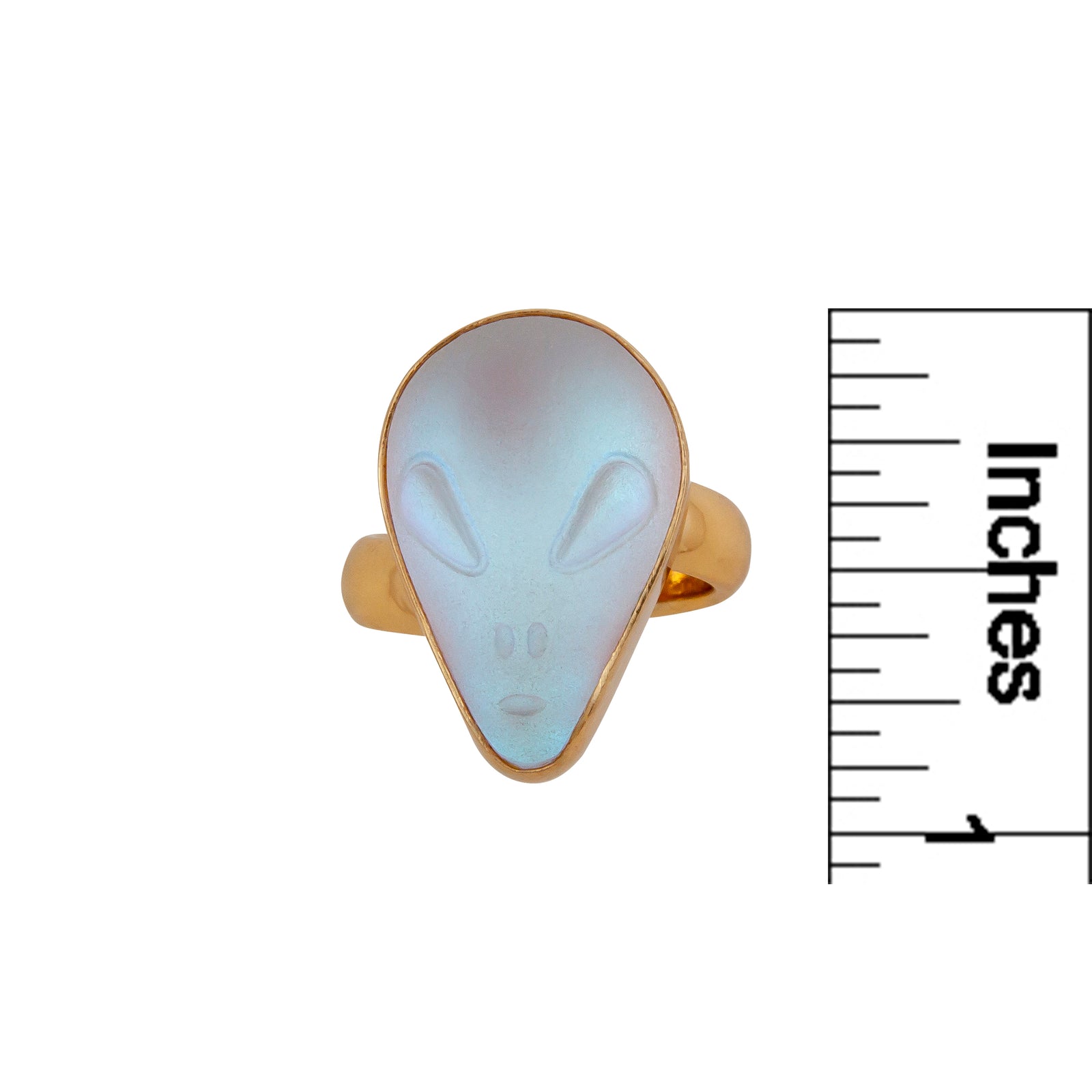 Alchemia Luminite Small Alien Adjustable Ring | Charles Albert Jewelry