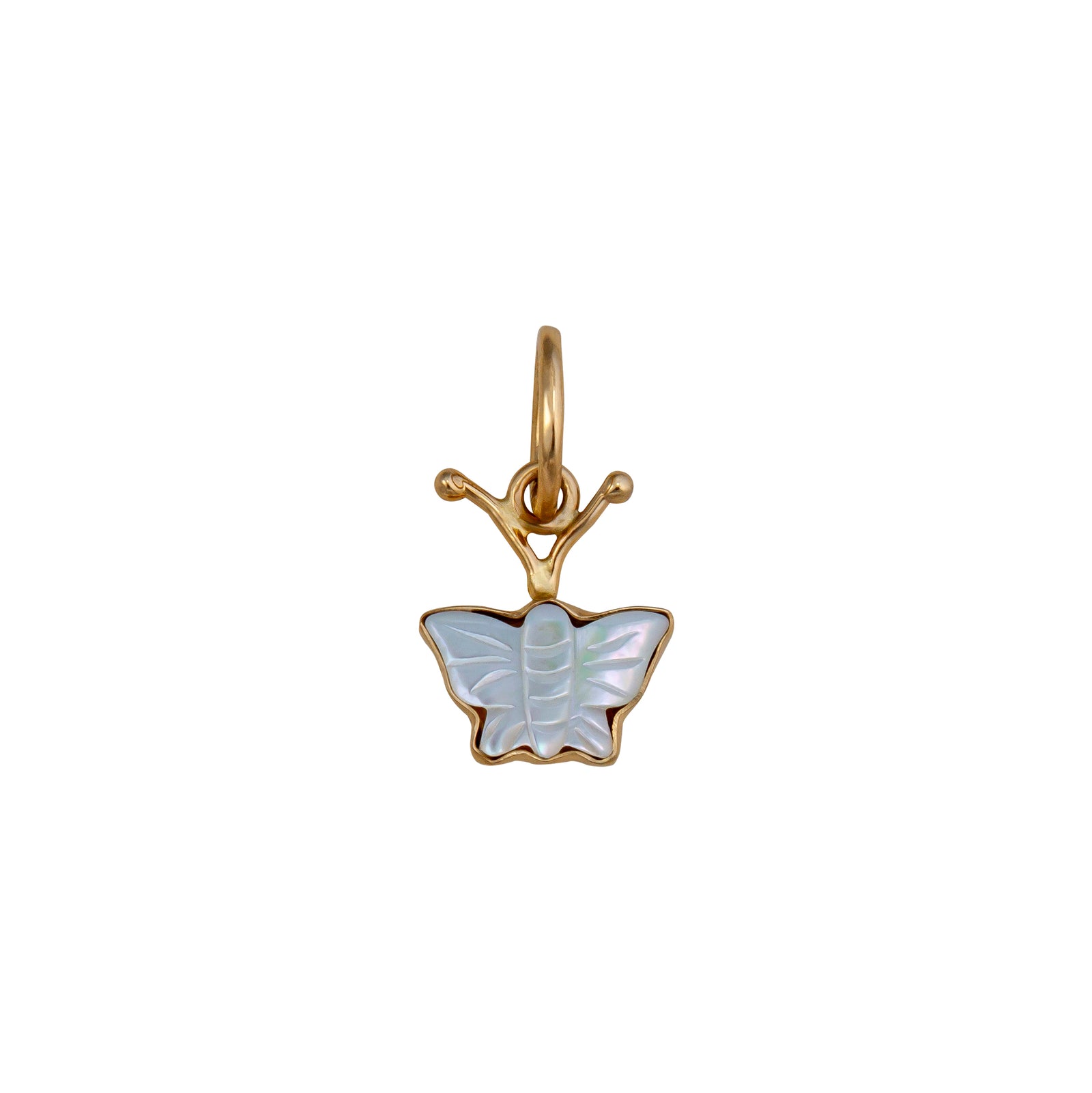 Alchemia Mother of Pearl Butterfly Charm Pendant | Charles Albert Jewelry