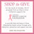 Shop to Give - National Breast Cancer Foundation