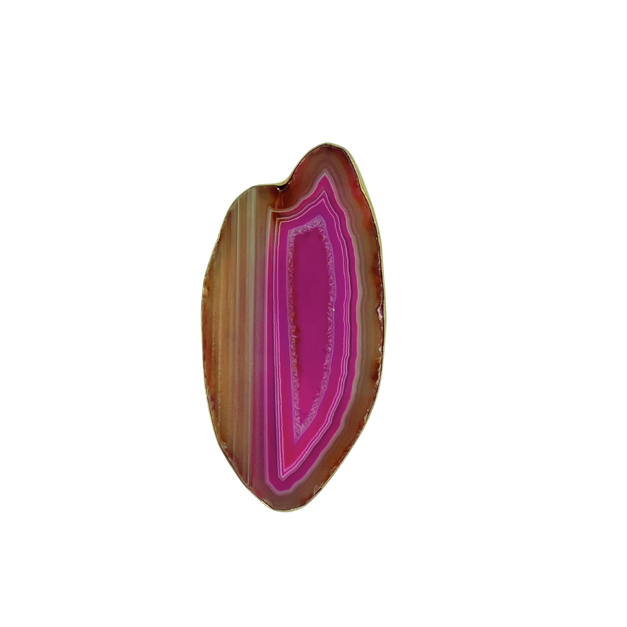 Alchemia Pink Agate Slice Ring #19 | Charles Albert Jewelry