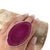 Sterling Silver Pink Agate Slice Ring #12 | Charles Albert Jewelry
