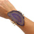 Alchemia Purple Agate Slice Multi-Band Cuff | Charles Albert Jewelry