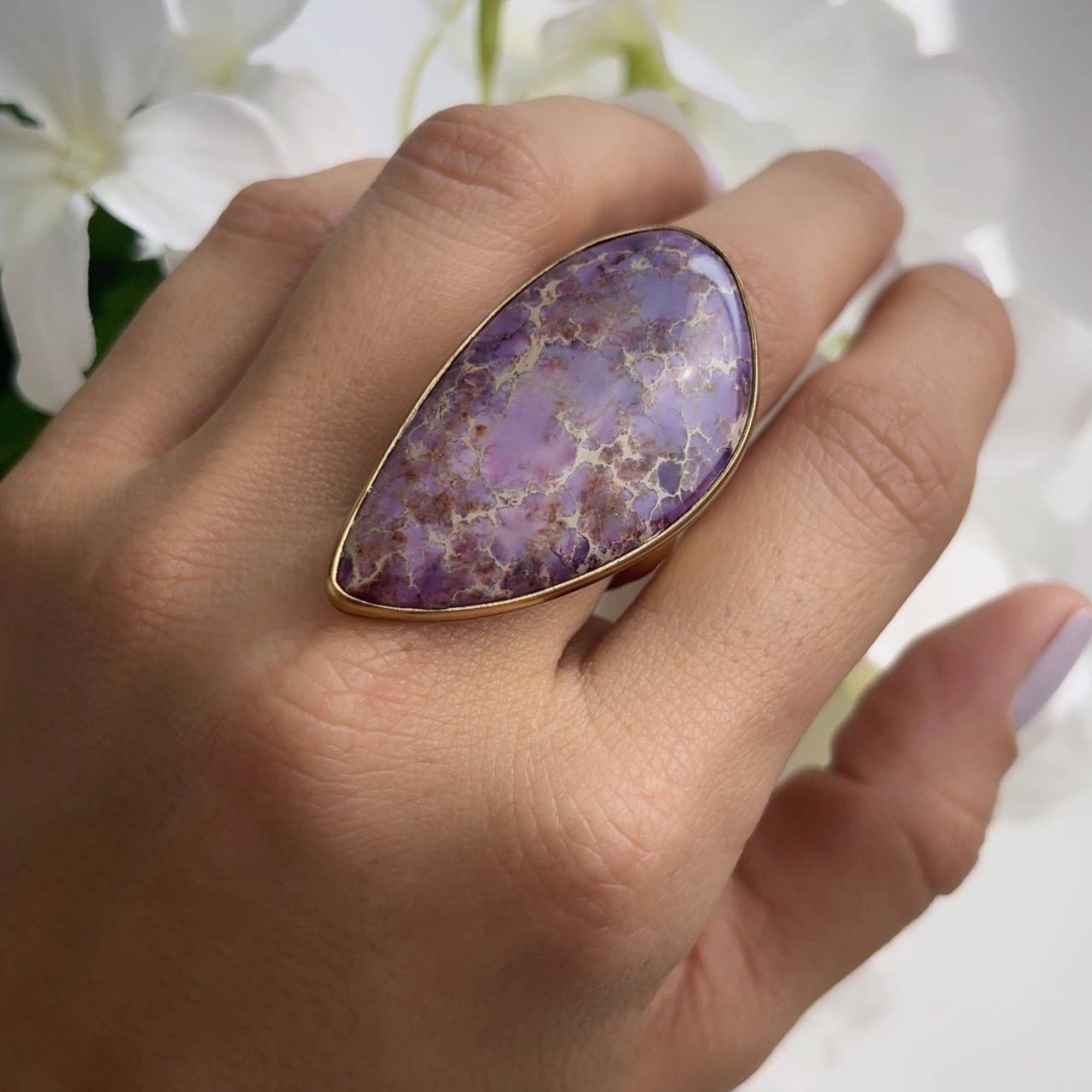 Alchemia Purple Jasper Ring | Charles Albert Jewelry