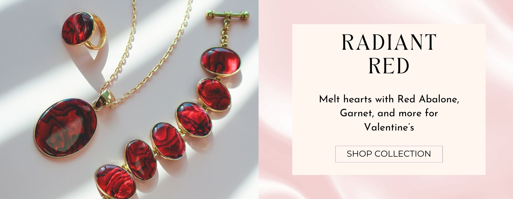 Melt hearts with Red Abalone, Garnet and more from the Valentine's Shop by Charles Albert jewelry