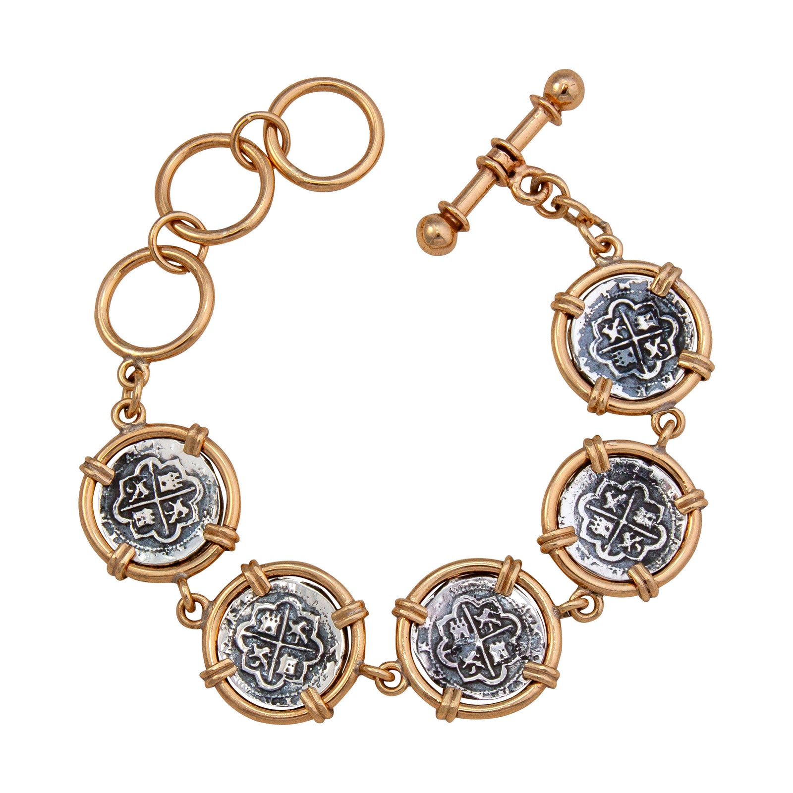 Alchemia & Sterling Silver Replica Spanish Coin Bracelet