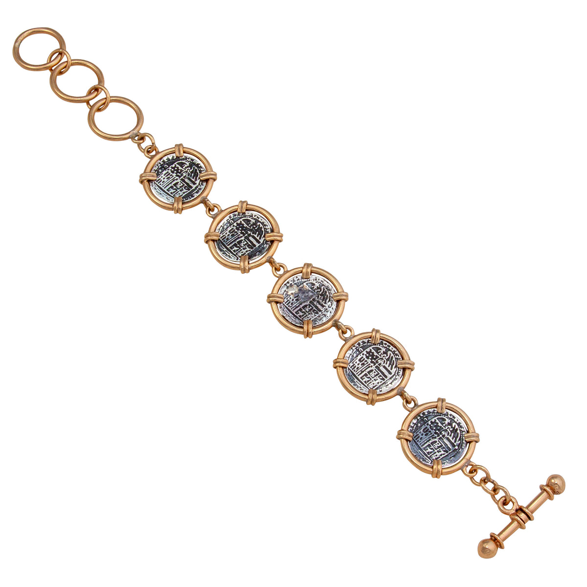 Alchemia & Sterling Silver Replica Spanish Coin Bracelet