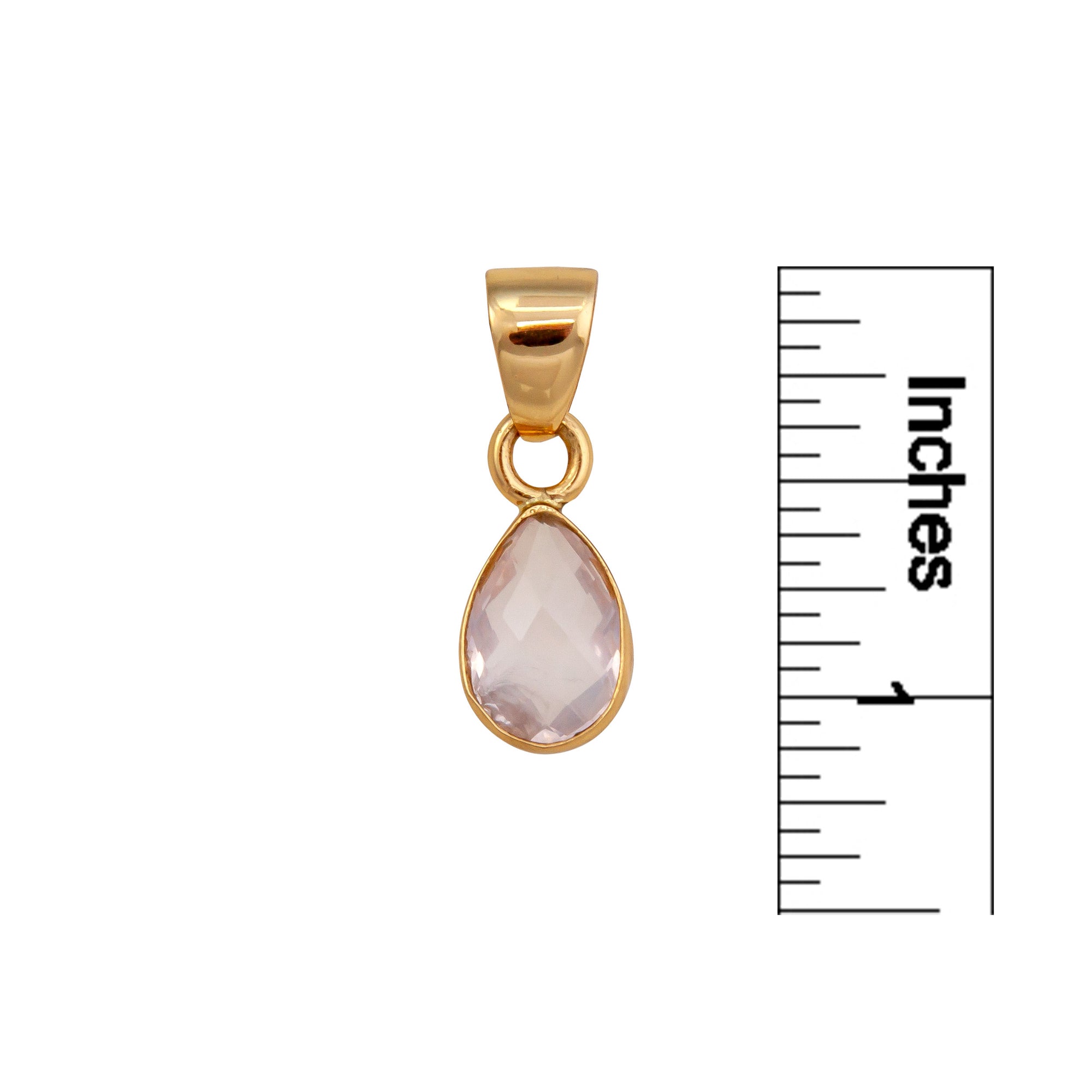 Alchemia Rose Quartz Teardrop Pendant | Charles Albert Jewelry