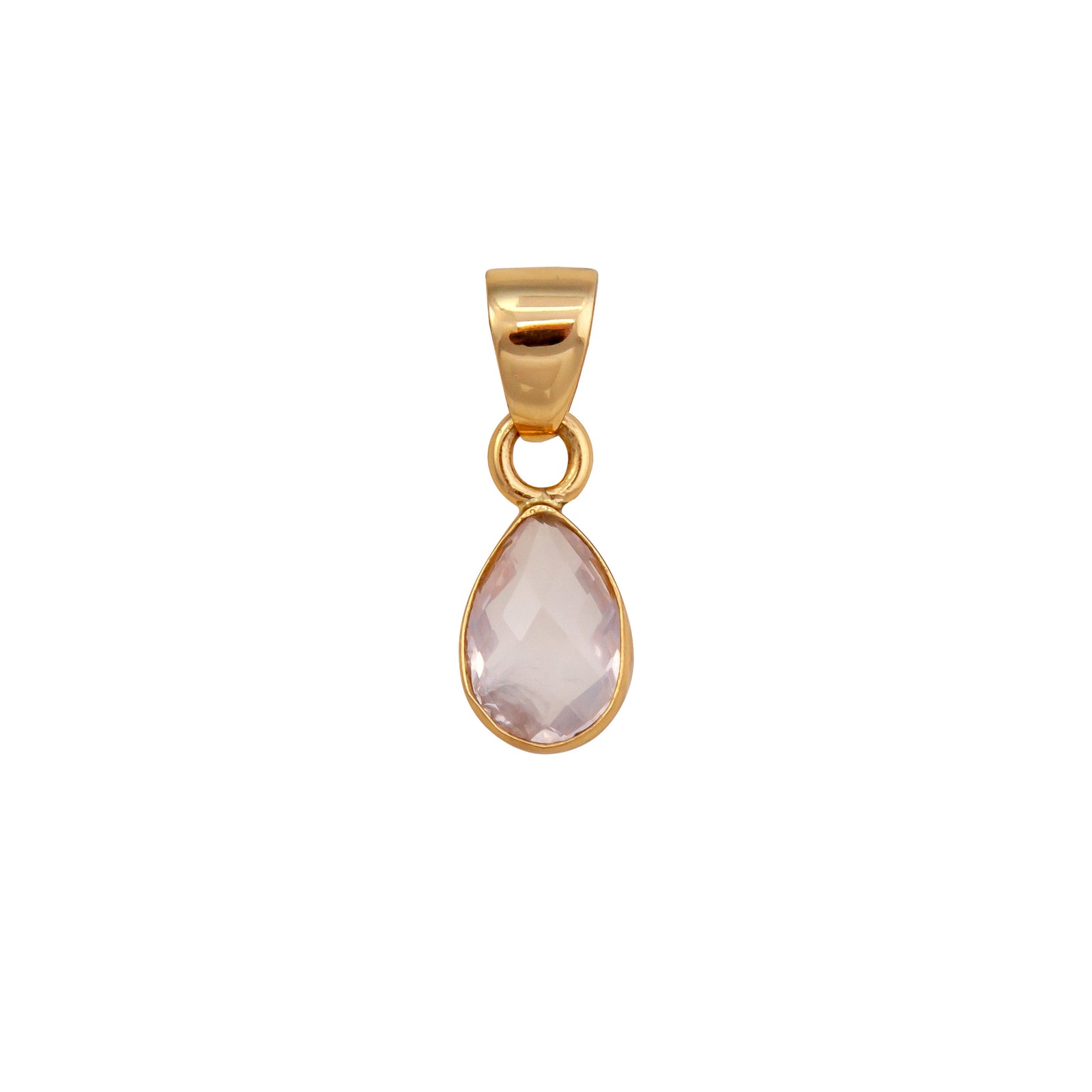 Alchemia Rose Quartz Teardrop Pendant | Charles Albert Jewelry