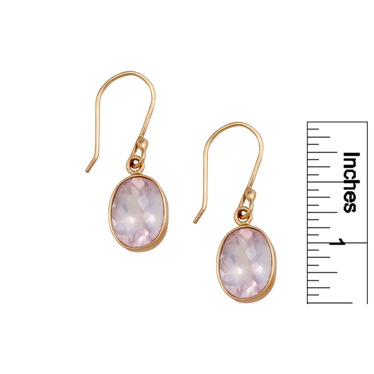 Alchemia Rose Quartz Oval Drop Earrings | Charles Albert Jewelry