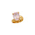 Alchemia Rose Quartz Oval Prong Set Adjustable Ring | Charles Albert Jewelry