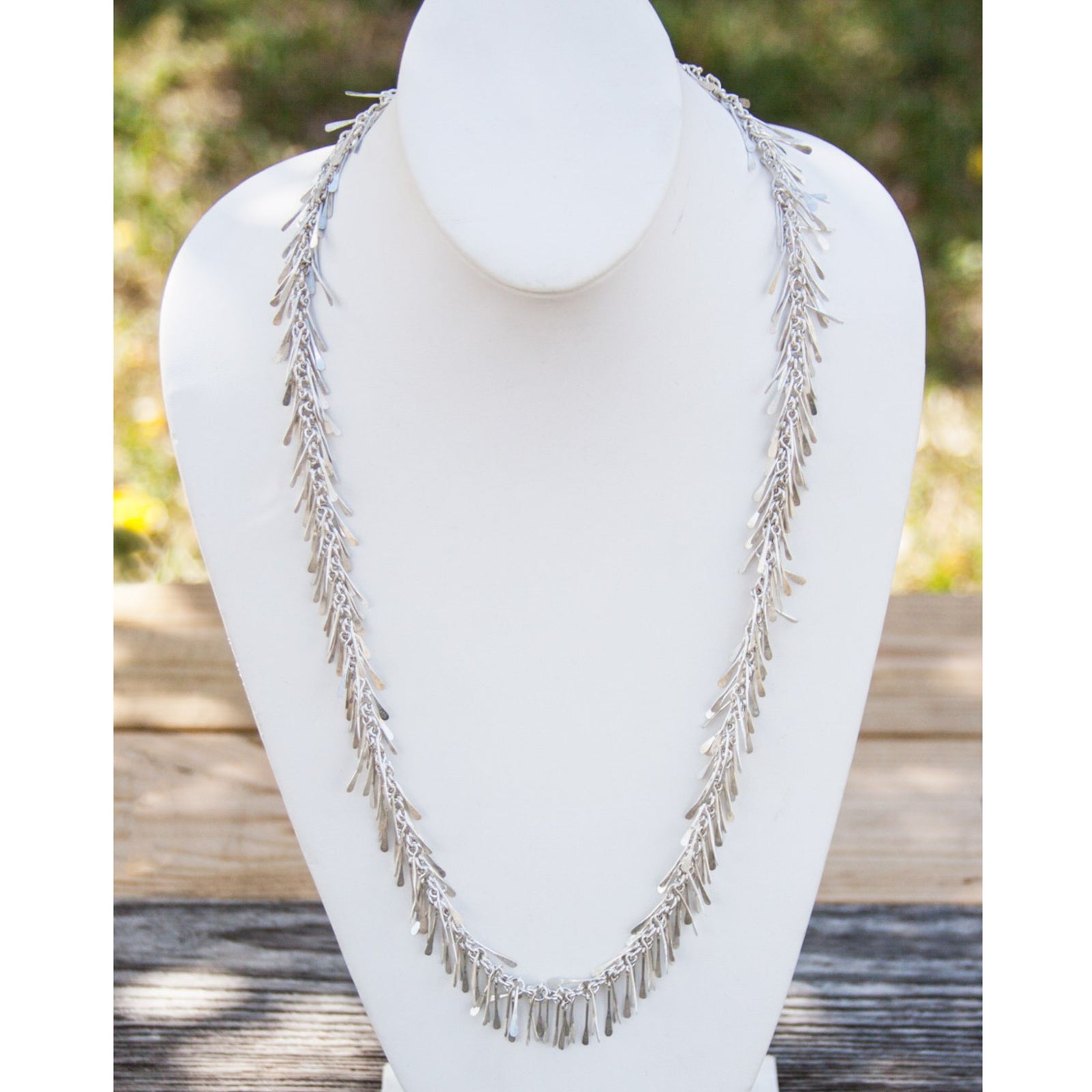 Sterling Silver Fringe Necklace | Charles Albert Jewelry