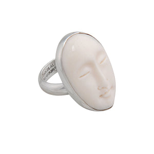 Sterling Silver Bone Face Adjustable Ring | Charles Albert Jewelry