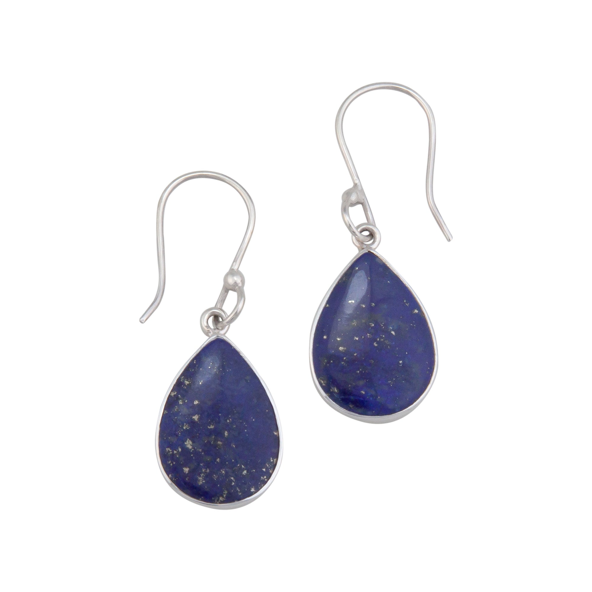 Sterling Silver Lapis Lazuli Drop Earrings | Charles Albert Jewelry