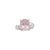 Sterling Silver Rose Quartz Oval Prong Set Adjustable Ring | Charles Albert Jewelry