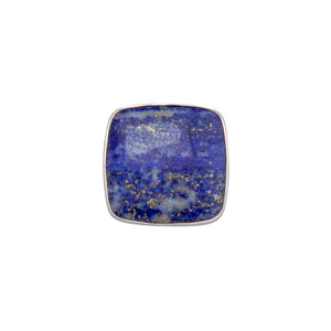 Sterling Silver Lapis Lazuli Square Adjustable Ring | Charles Albert Jewelry