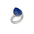 Sterling Silver Lapis Lazuli Teardrop Adjustable Ring | Charles Albert Jewelry