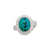 Sterling Silver Turquoise Rope Adjustable Ring | Charles Albert Jewelry