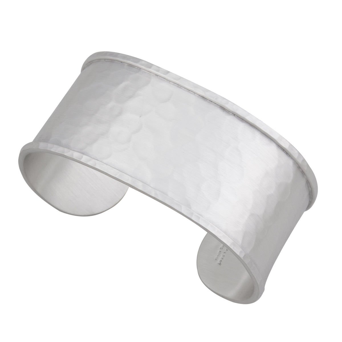 Sterling Silver Hammered 1.5&quot; Matte Cuff | Charles Albert Jewelry