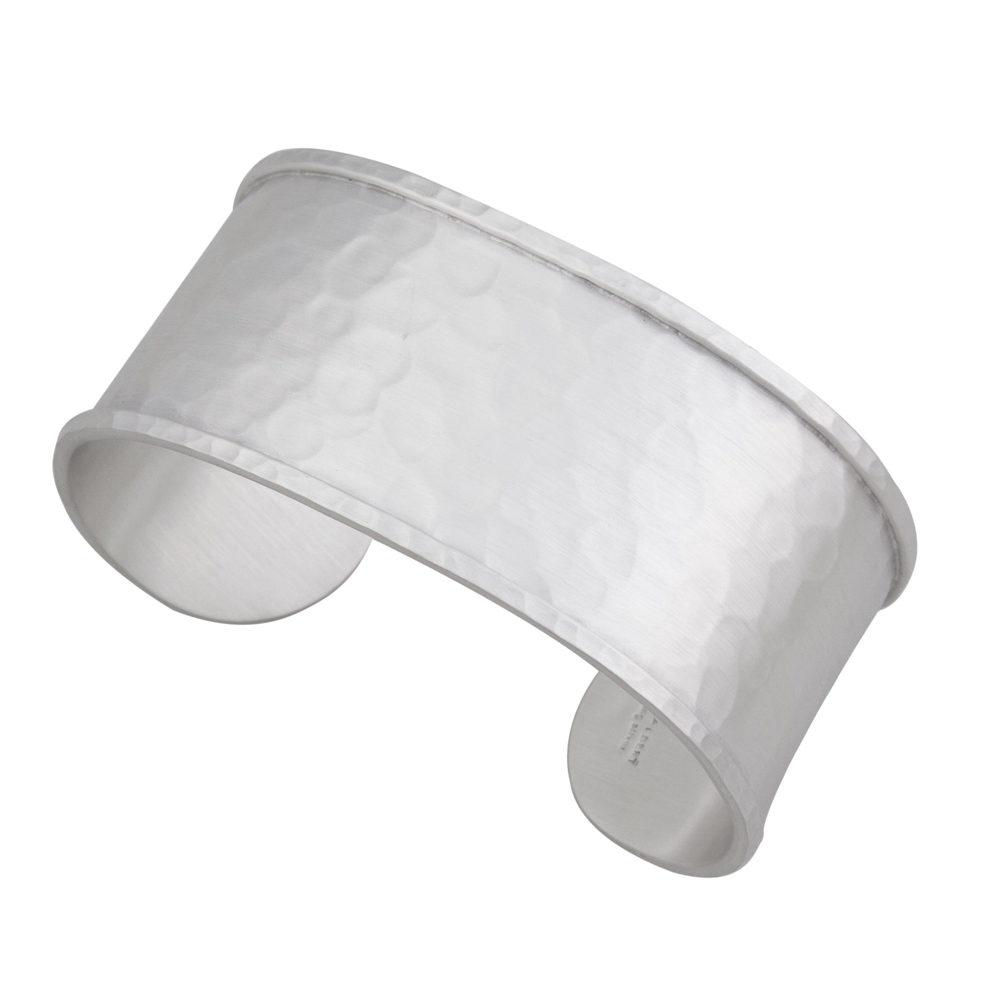 Sterling Silver Hammered 1.5" Matte Cuff | Charles Albert Jewelry