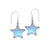 Sterling Silver Luminite Star Drop Earrings | Charles Albert Jewelry