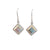 Sterling Silver Mercury Mist Diamond Shape Drop Earrings | Charles Albert Jewelry