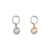 Sterling Silver Mercury Mist Round Post Earrings | Charles Albert Jewelry