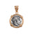 Sterling Silver and Alchemia Reversible Replica Greek Coin Prong Pendant