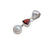 Sterling Silver Trillion Garnet & Pearl Pendant | Charles Albert Jewelry