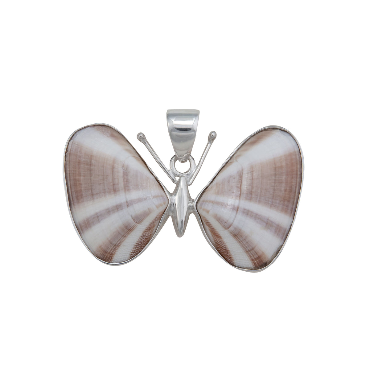 Sterling Silver Butterfly Shell Pendant | Charles Albert Jewelry