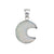 Sterling Silver Opalite Moon Pendant | Charles Albert Jewelry