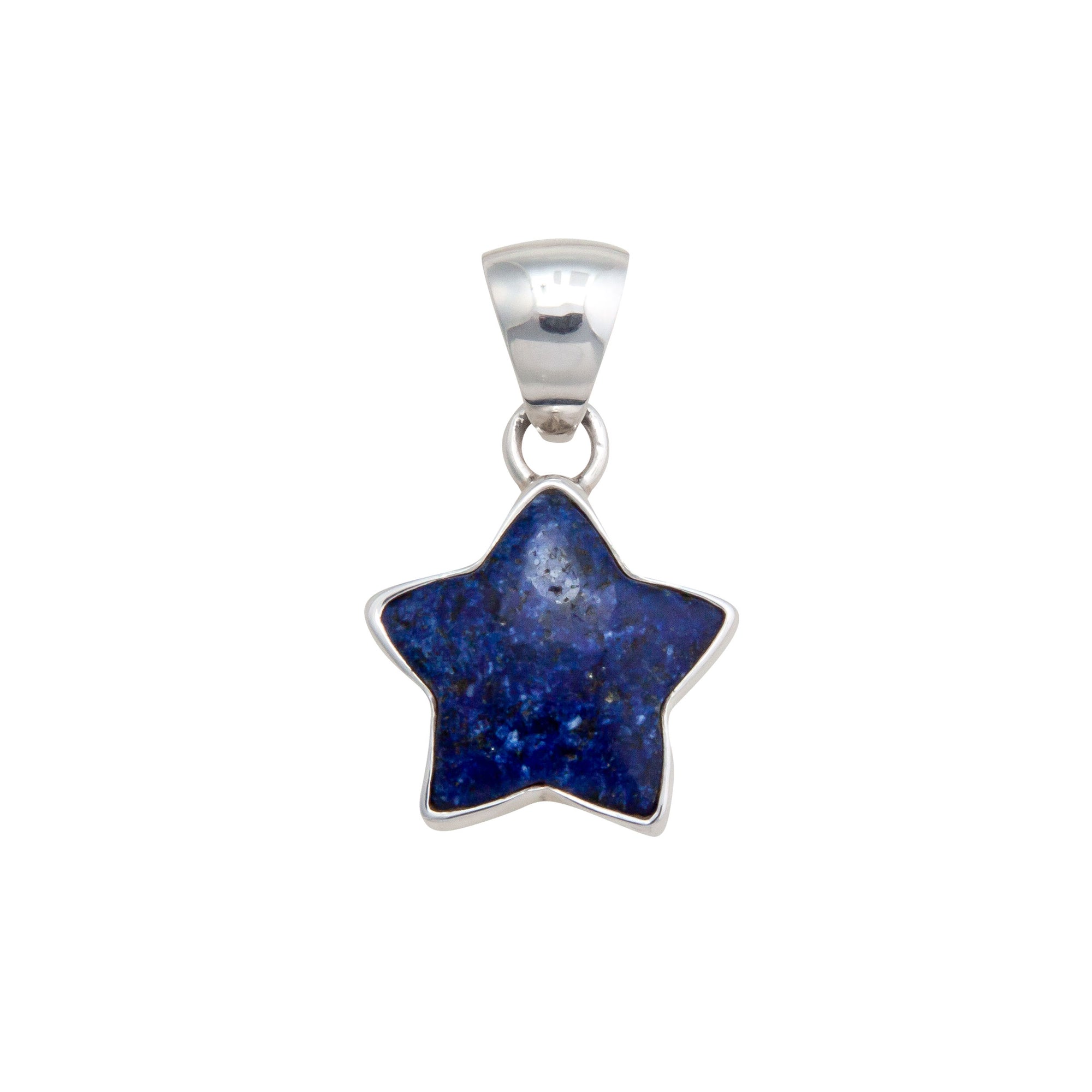 Sterling Silver Lapis lazuli Star Pendant / Charles Albert Jewelry