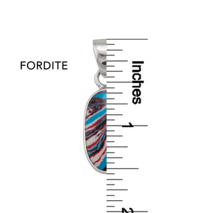 Sterling Silver Fordite  Pendant | Charles Albert Jewelry