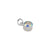 Sterling Silver Mercury Mist Round Charm Pendant | Charles Albert Jewelry