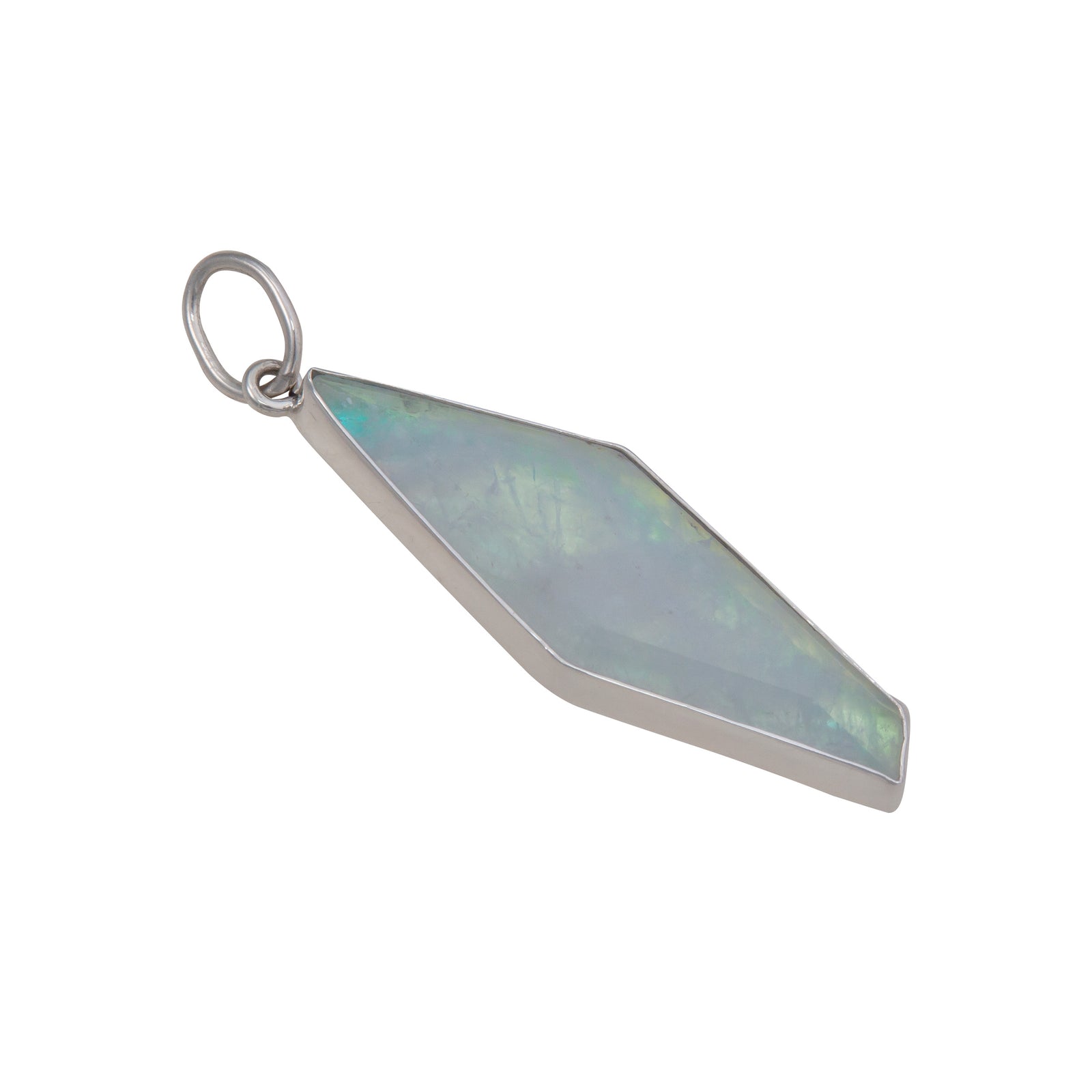 Sterling Silver Quartz and Glass Charm Pendant | Charles Albert Jewelry
