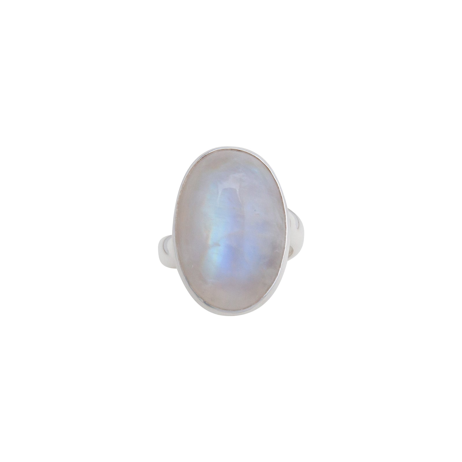 Sterling Silver Rainbow Moonstone Adjustable Ring | Charles Albert Jewelry