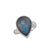 Sterling Silver Labradorite Teardrop Adjustable Ring | Charles Albert Jewelry