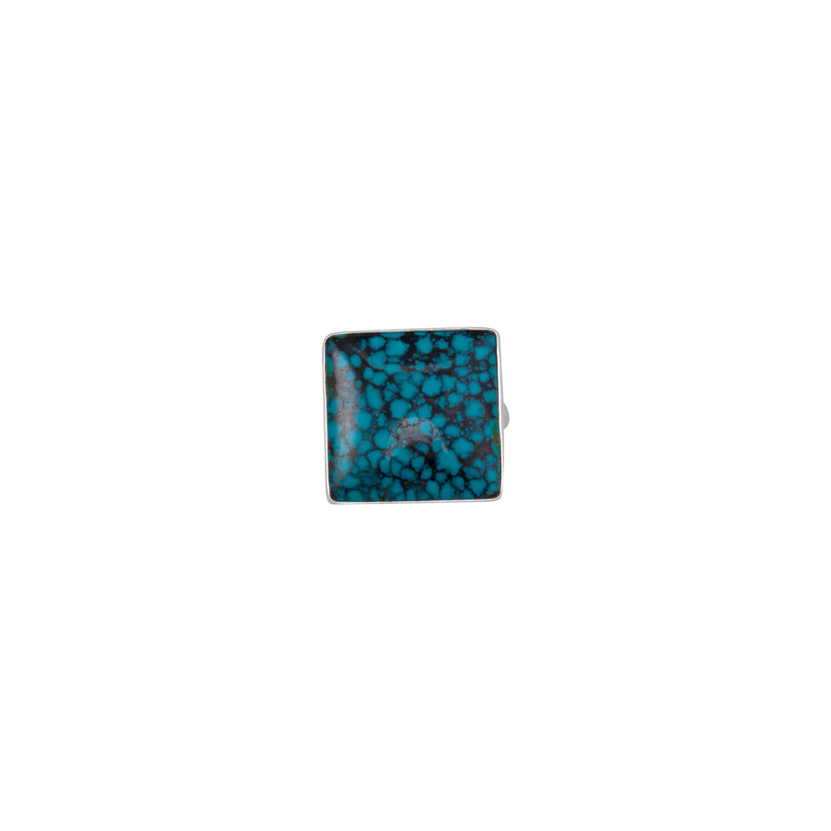 Sterling Silver Turquoise Square Adjustable Ring | Charles Albert Jewelry