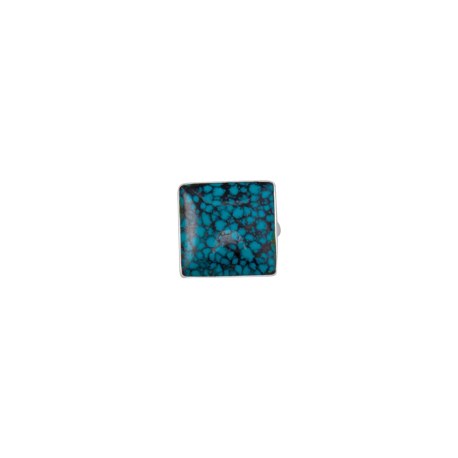 Sterling Silver Turquoise Square Adjustable Ring | Charles Albert Jewelry