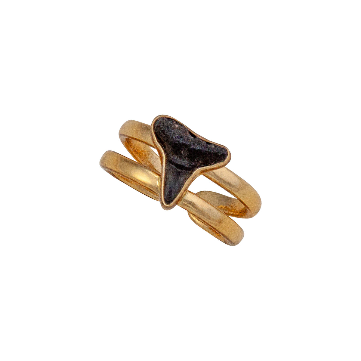 Alchemia Shark Tooth Double Band Cuff Ring | Charles Albert Jewelry
