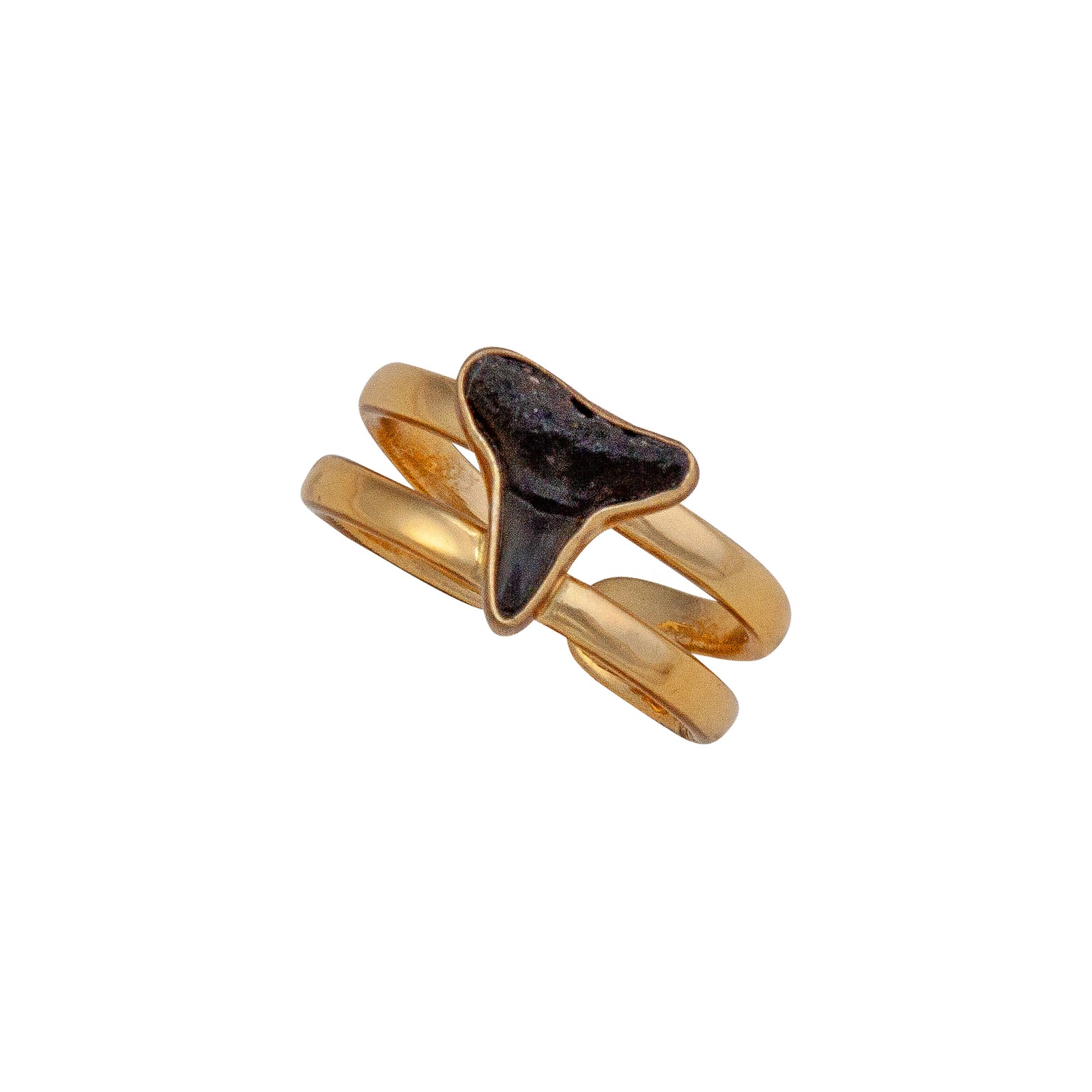 Alchemia Shark Tooth Double Band Cuff Ring | Charles Albert Jewelry