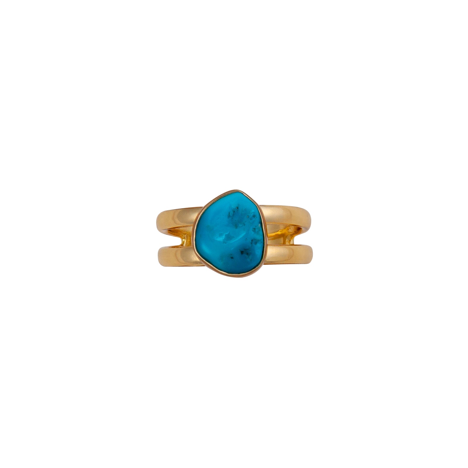 Alchemia Sleeping Beauty Turquoise Adjustable Cuff Ring | Charles Albert Jewelry
