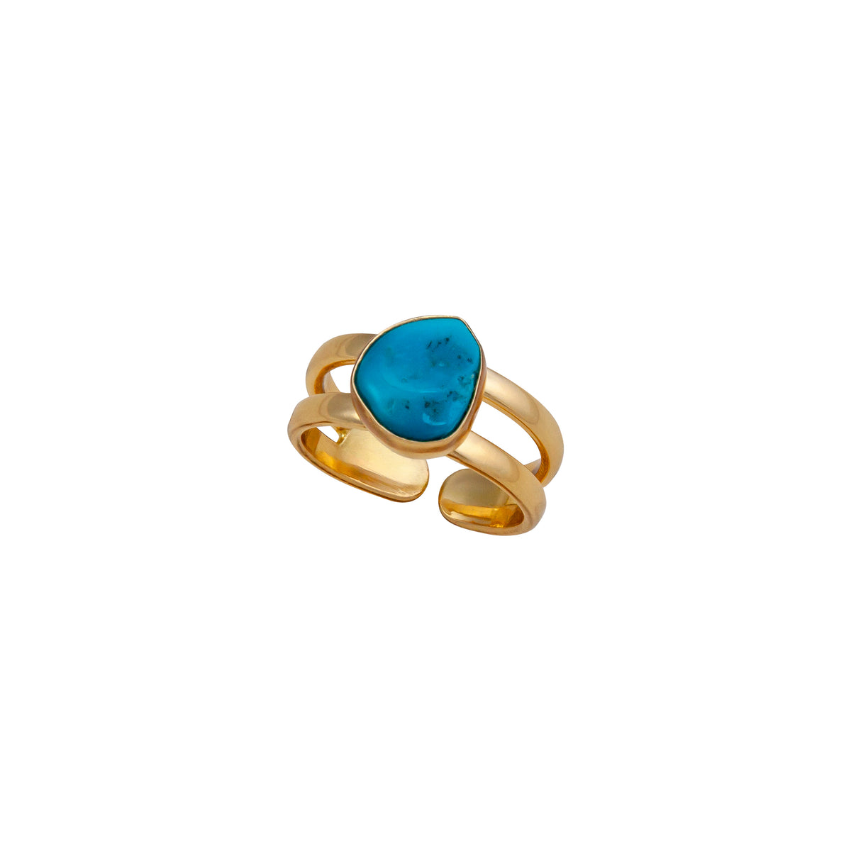 Alchemia Sleeping Beauty Turquoise Adjustable Cuff Ring | Charles Albert Jewelry