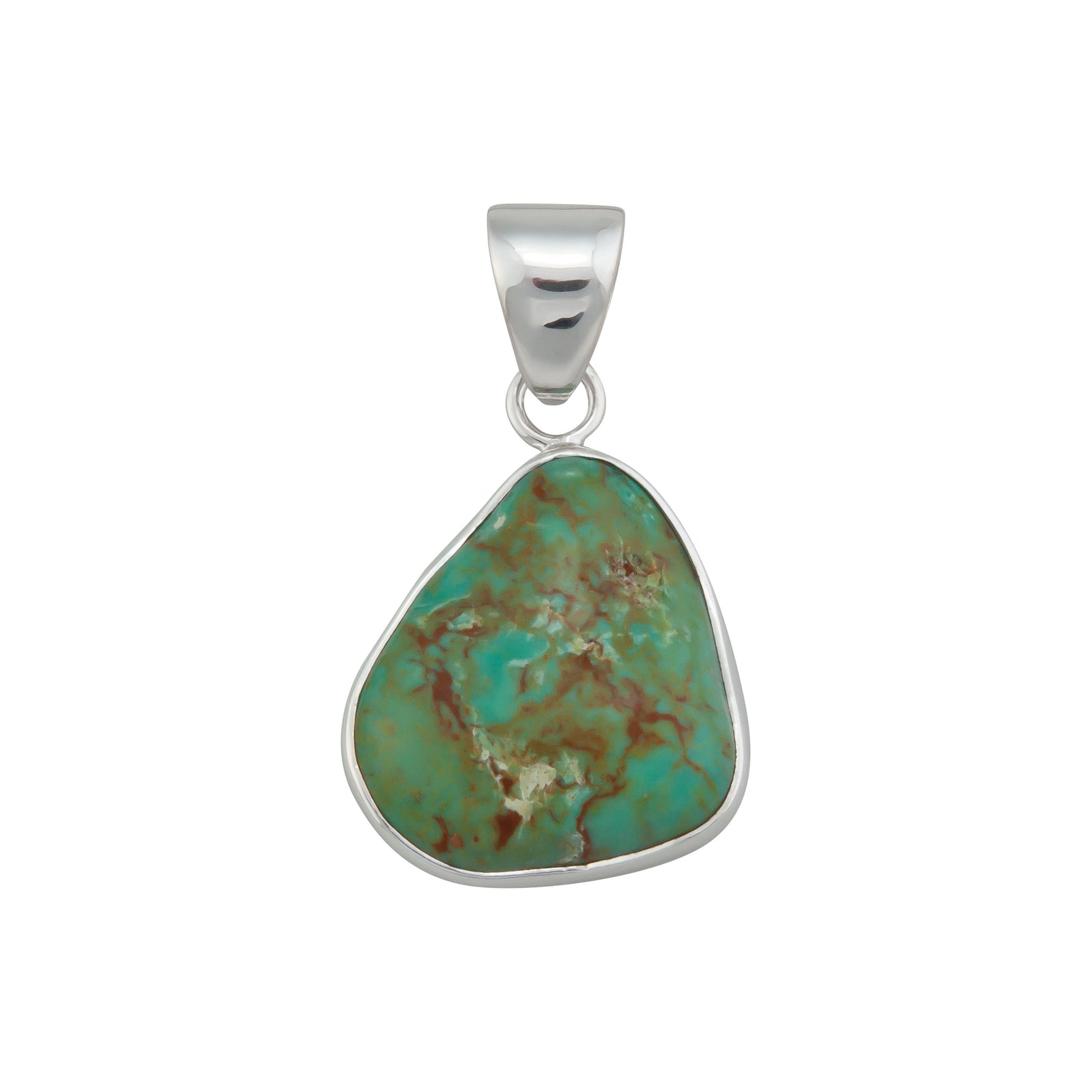 Sterling Silver Campo Frio Turquoise Pendant | Charles Albert Jewelry