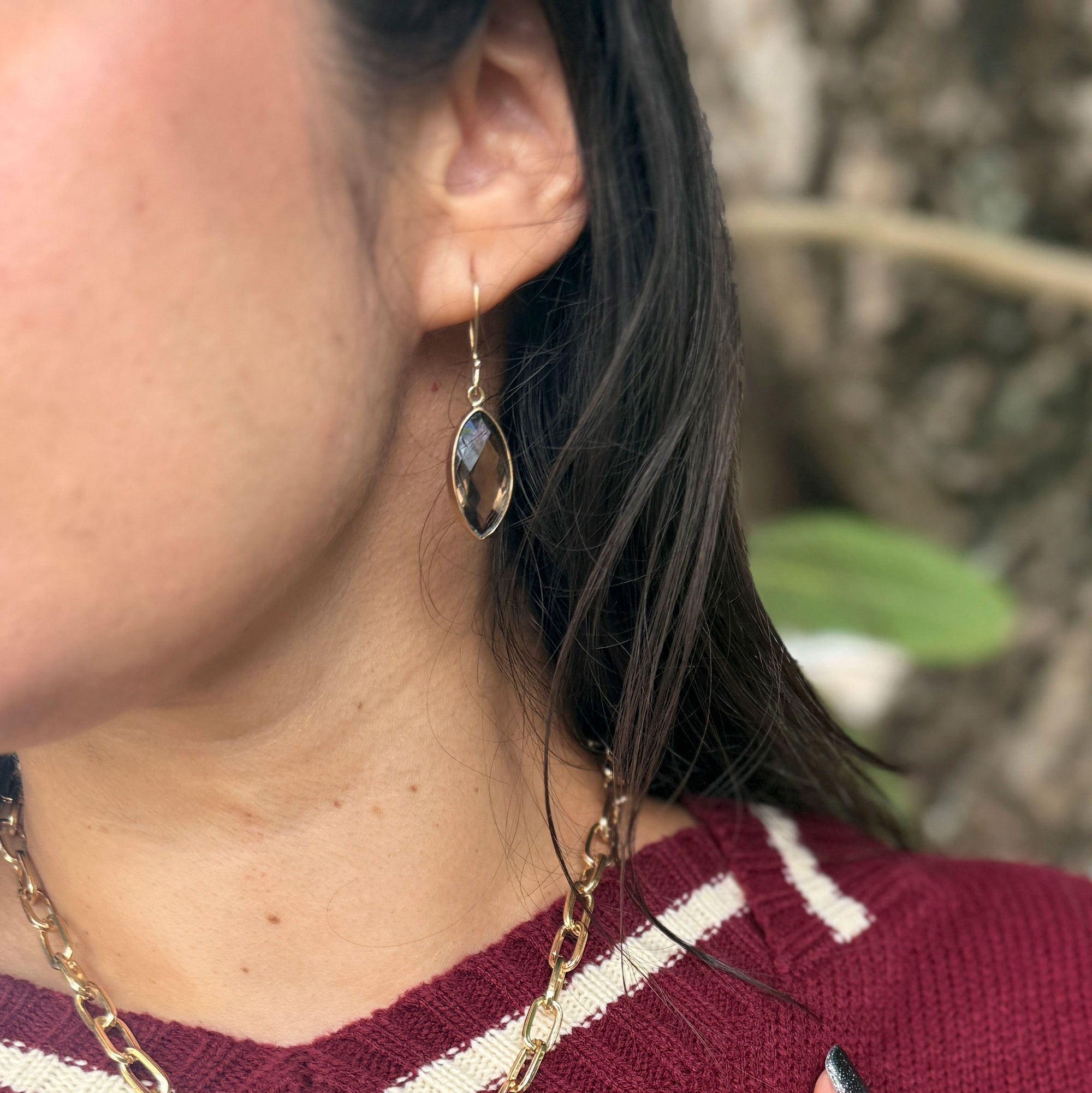 Alchemia Smokey Quartz Marquis Drop Earrings | Charles Albert Jewelry