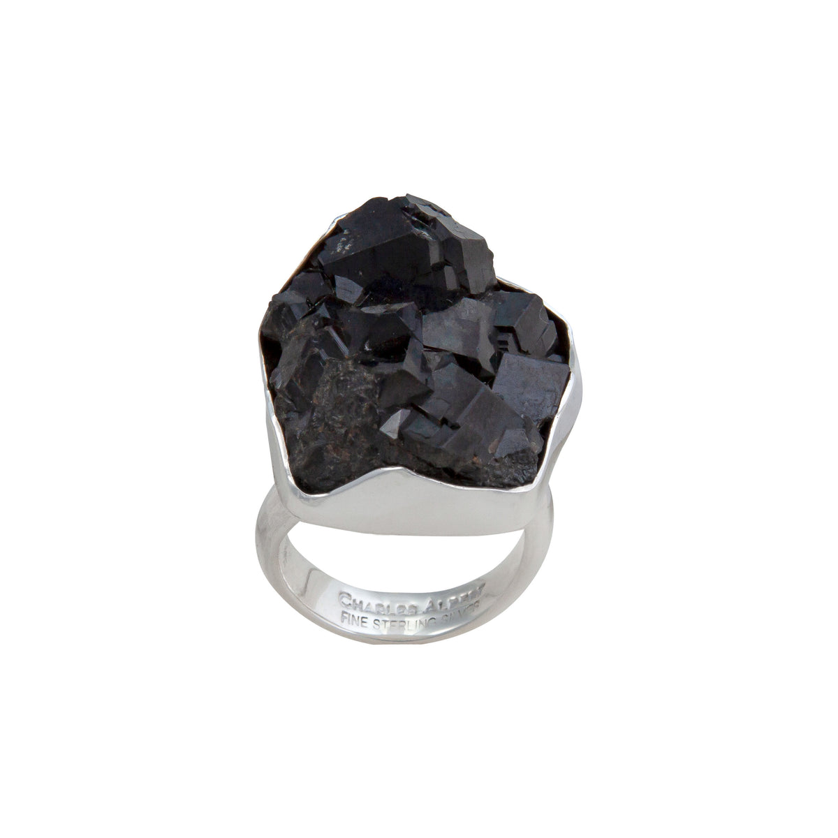 Sterling Silver Black Garnet Ring | Charles Albert Jewelry